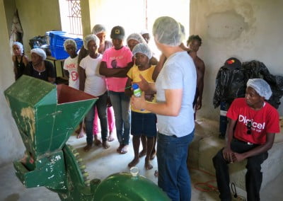 Moringa Leaf powder processing smalholder farmers women cooperative afasdah the growing dutchman sustainable agriculture reforestation Haiti