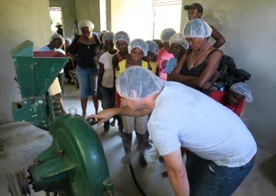Moringa Leaf powder processing smalholder farmers women cooperative afasdah the growing dutchman sustainable agriculture reforestation Haiti