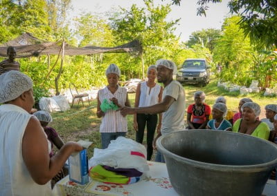 Moringa Leaf powder processing smalholder farmers women cooperative afasdah the growing dutchman sustainable agriculture reforestation Haiti
